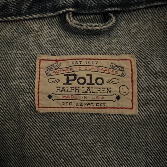 VTG Polo Ralph Lauren Western denim jacket Large - Picture 4 of 5
